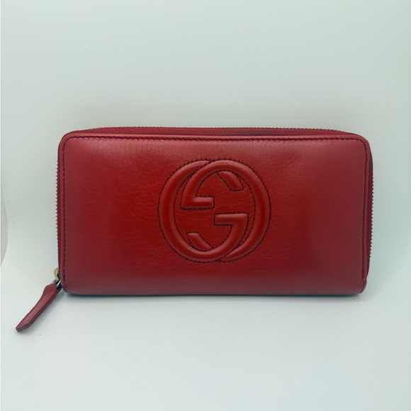 GUCCI Soho Leather Zip Around Long Wallet - Picture 1 of 13